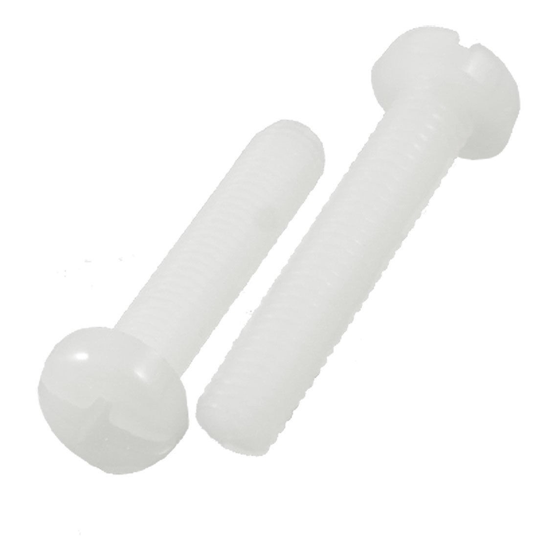 50 Pcs 35mm Thread Length Phillips Head Plastic Screws Fasteners