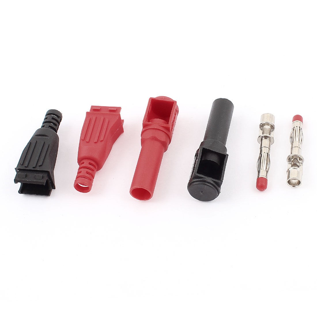 2pcs Right Angle Shrouded 4mm Banana Plug for Multimeter Socket Binding Post