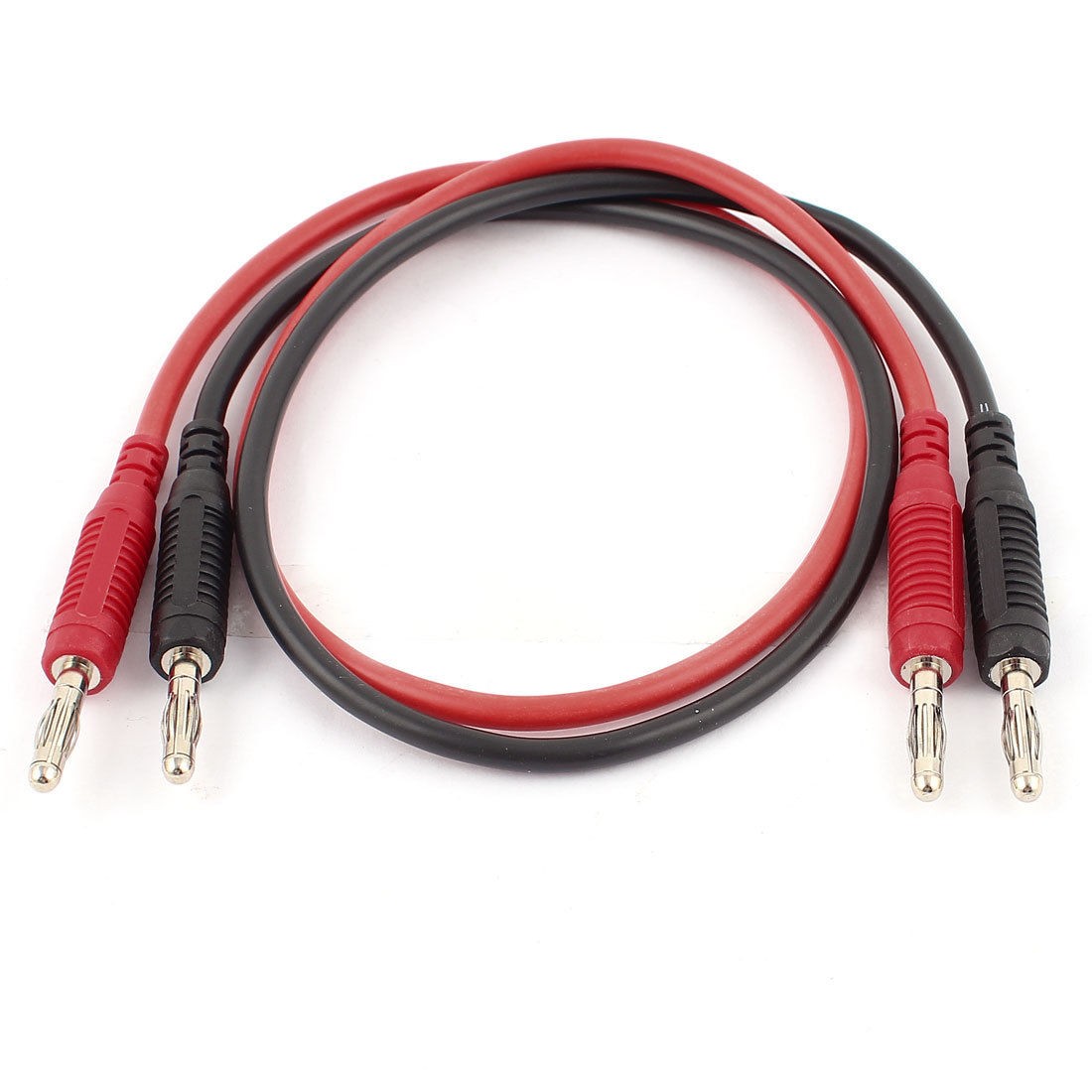 2pcs 4mm Test Leads Plug to Plug Banana Male Patch Cable 0 5M 13AWG