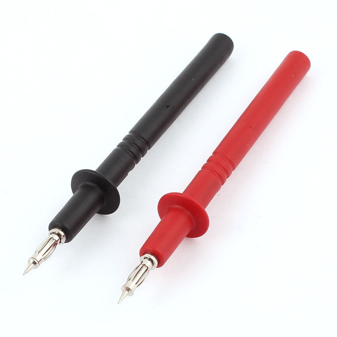 Pair Multimeters 4mm Banana Probe Testing Test Lead Cable Black Red 126mm Long