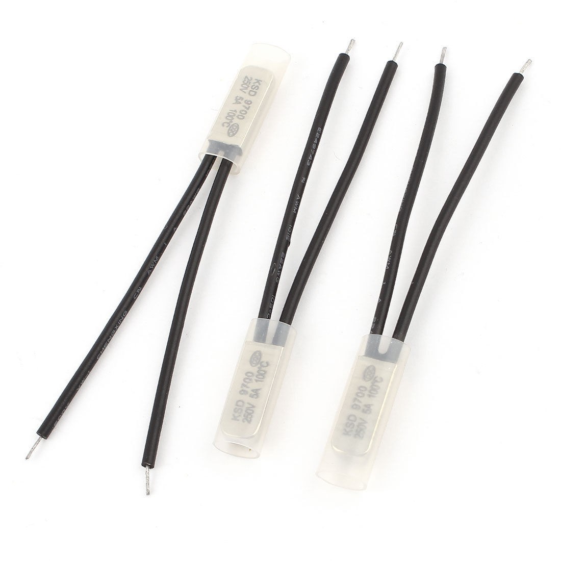 3 Pcs KSD9700 100 Celsius Normal Close Bimetal Thermostat Temperature Switch