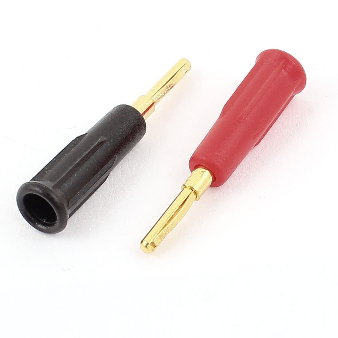 2pcs 2mm Gold Plated Solder Type Banana Plug Connector Adapter