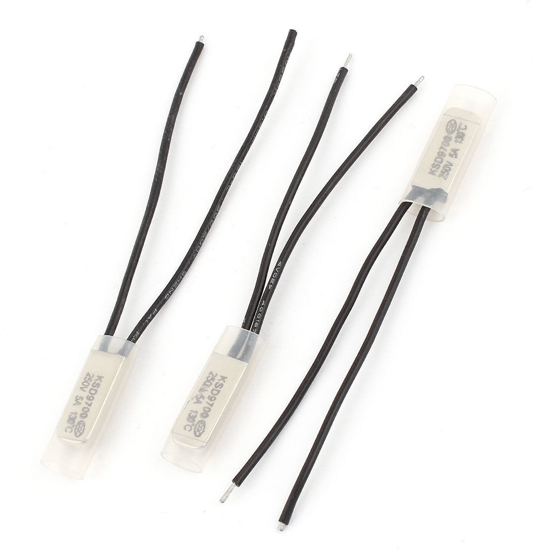 3 Pcs KSD9700 130 Celsius Normal Close Bimetal Thermostat Temperature Switch