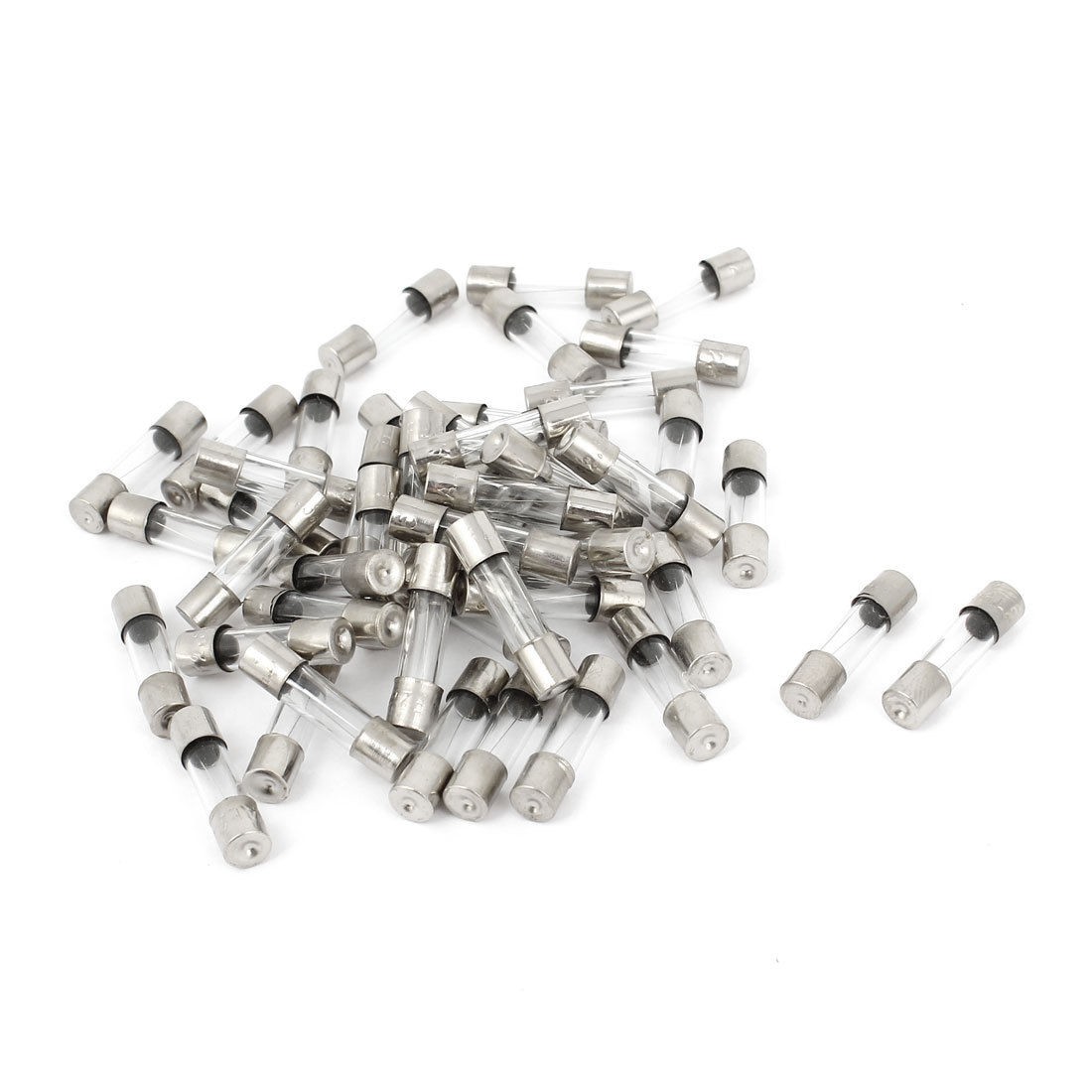 50 Pcs 2 5A 250V Quick Fast Blow Glass Tube Fuses 5mmx20mm F2 5AL250V