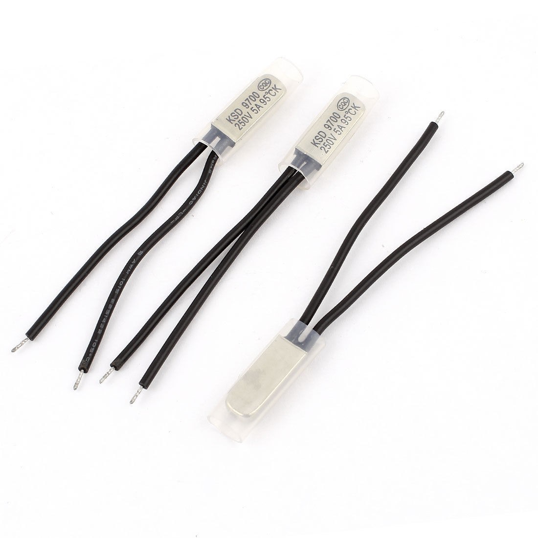 3 Pcs KSD9700 95 Celsius Normal Open Bimetal Thermostat Temperature Switch