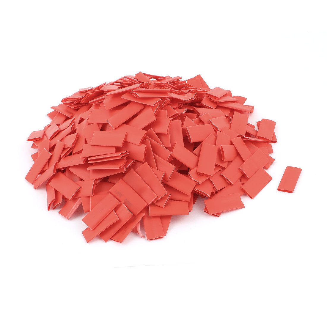 500pcs 8mm Ratio 2 1 Red Polyolefin Heat Shrink Tubing Cable Wire Wrap