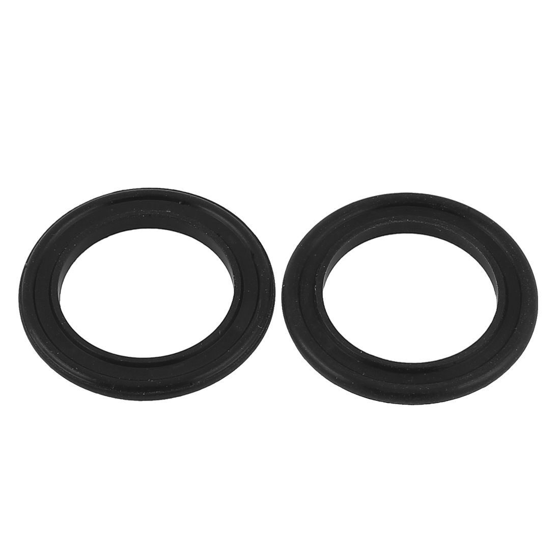 2pcs 25mmx18mmx4mm ZT Rubber Seal Gaskets Black for Air Cylinder