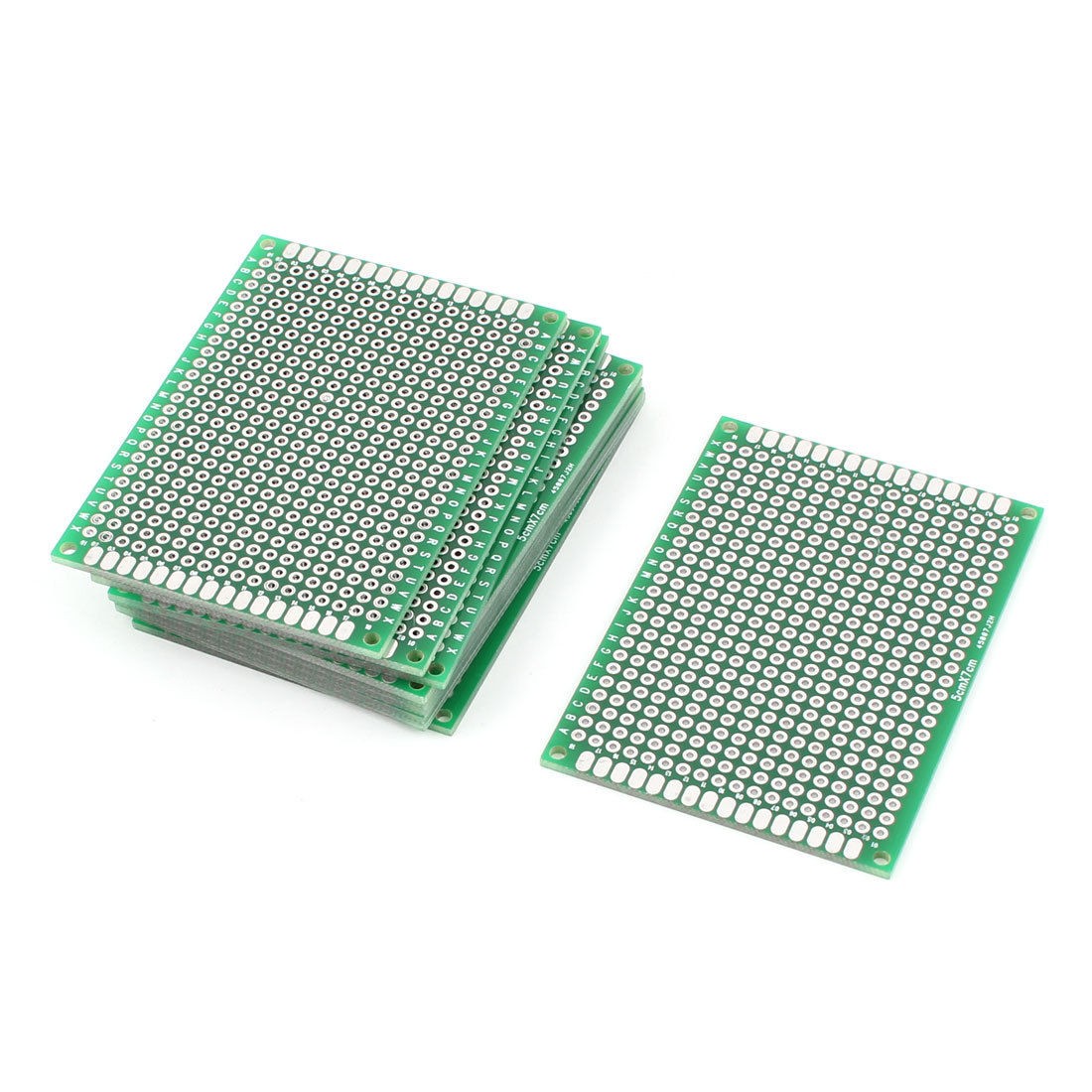 10pcs Double Side Prototype PCB Tinned Universal Breadboard 5cmx7cm FR4