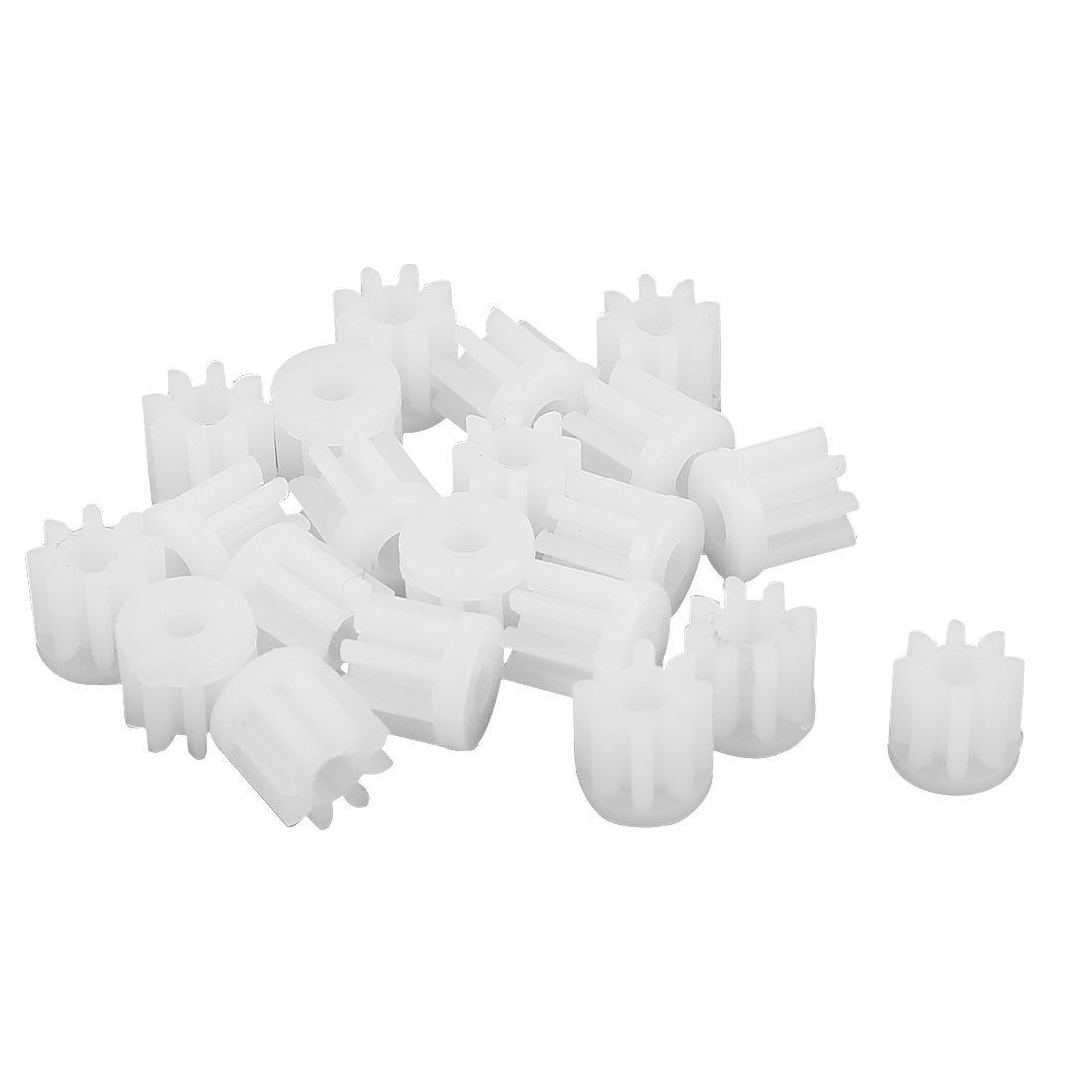 20 Pcs 5mm x 4mm 8 Teeth Plastic Motor Spindle Spur Gear for RC Model Toy