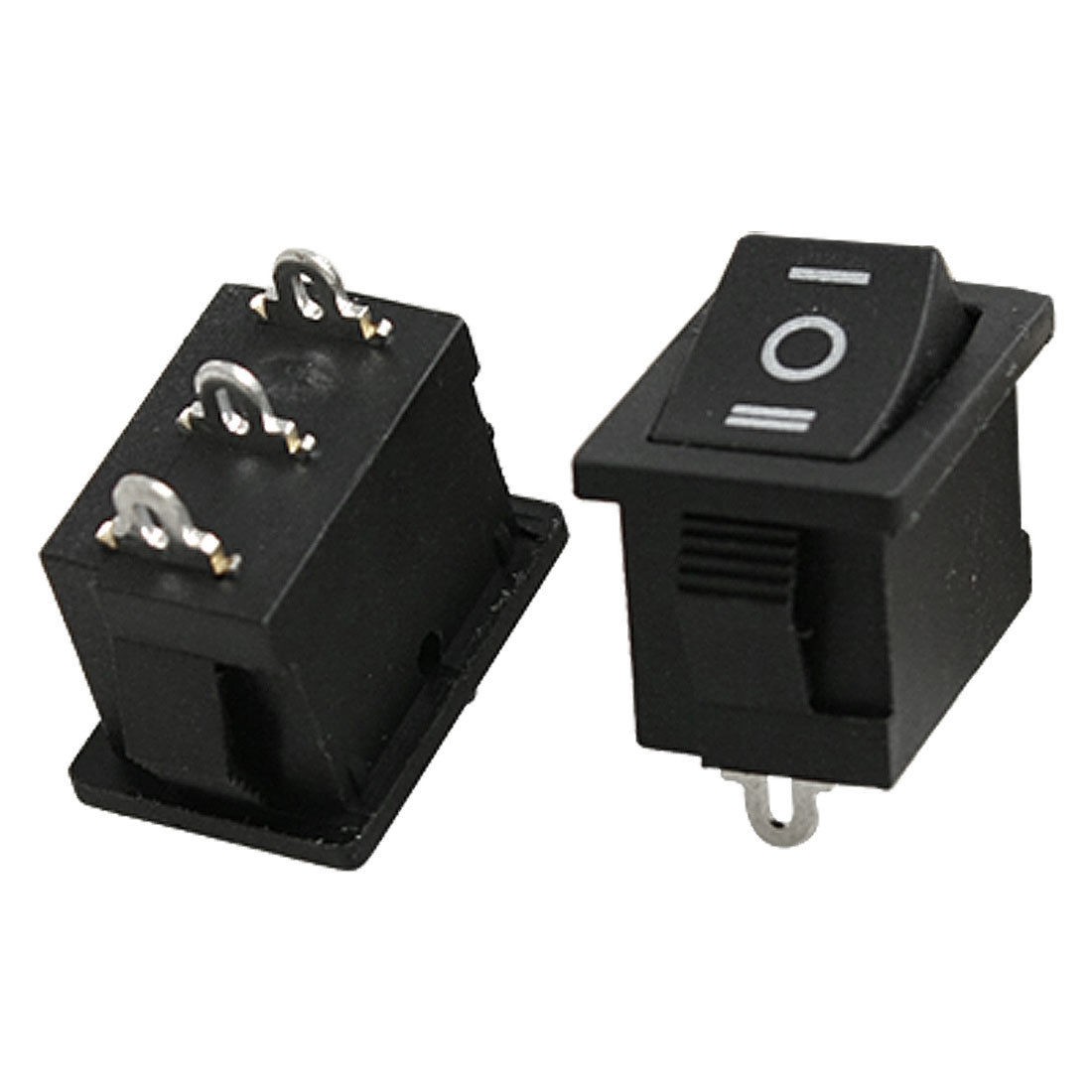 10 Pcs x AC 6A/250V 10A/125V 3 Pin SPDT ON-OFF-ON 3 Position Boat Rocker Switch