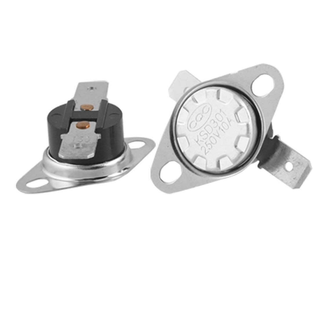 5 Pcs KSD301 Temperature Control Switch Thermostat 150 Celsius N.C.