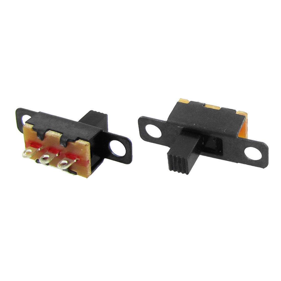 50 Pcs 5mm Height Knob 3 Pin 2 Position 1P2T SPDT Panel Slide Switch 0.5A 50V DC