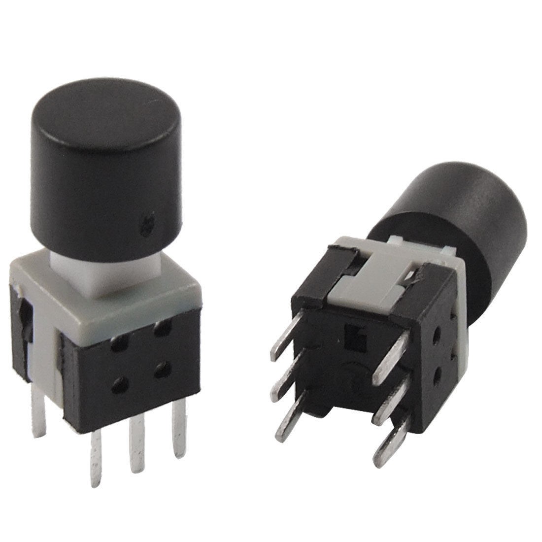 10pcs 5.8x5.8x13mm PCB Momentary Tactile Tact Push Button Switch 6 Pin DIP w Cap
