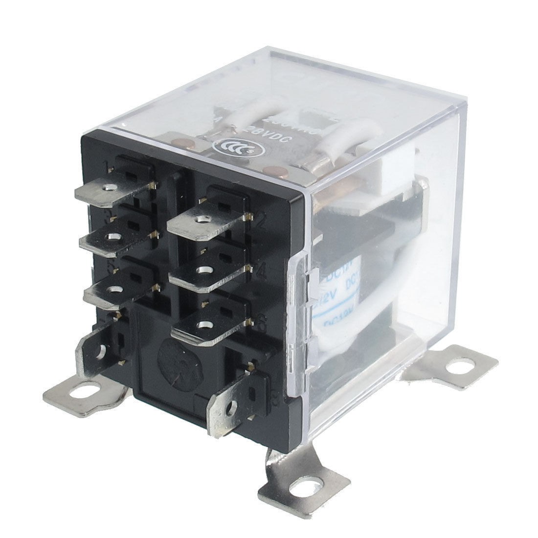 JQX-12F 2Z DC 12V 30A DPDT General Purpose Power Relay 8 Pin