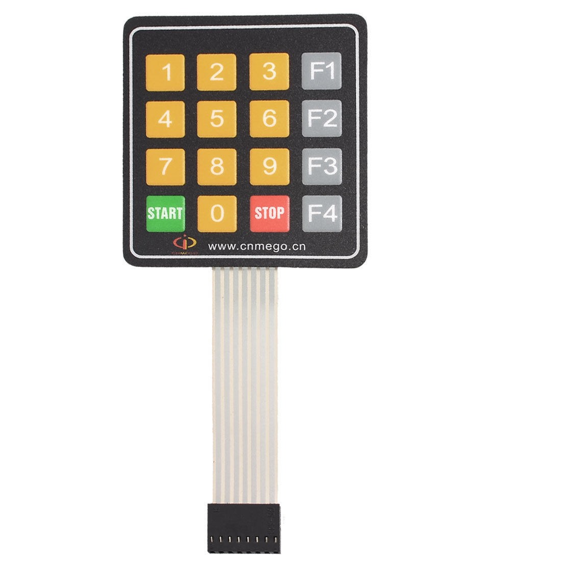 DC 12V 4x4 16 Key Matrix Membrane Switch Keypad Keyboard 77 x 70 x 0.8mm