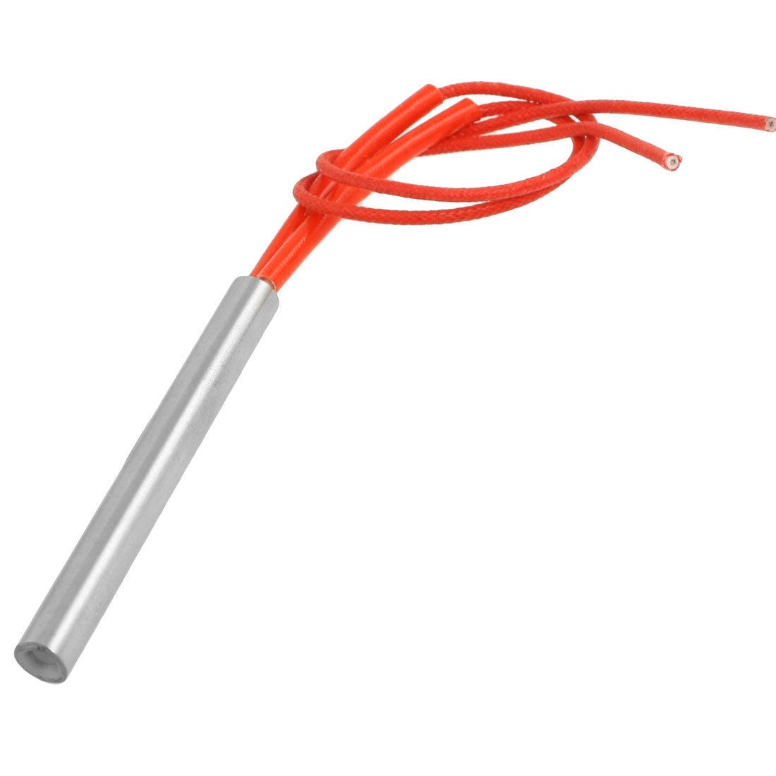 Red Two-wire 9mm x 80mm Heating Element Cartridge Heater AC 110V 250W