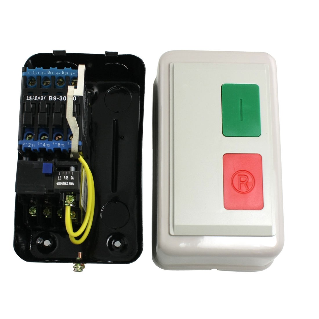 AC 220V 6.3-9A 8HP Three Phase Magnetic Starter Motor Start Stop Control