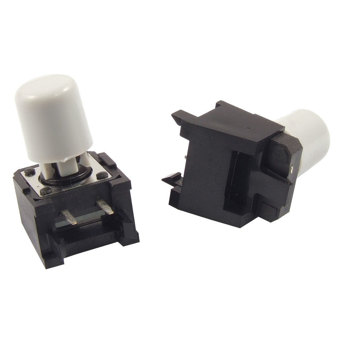 5pcs Momentary Tactile Push Button Switch Right Angle 2 Pin 12 x 12 x 16mm + Cap