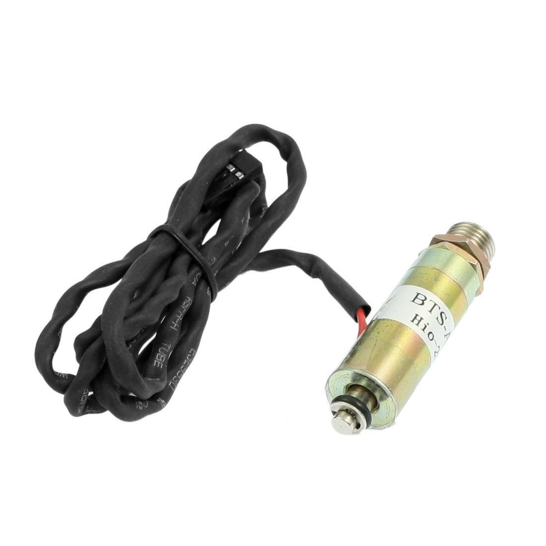 DC 12V 0.77A 5mm Stroke 130gf Force Push Type Tubular Solenoid Electromagnet