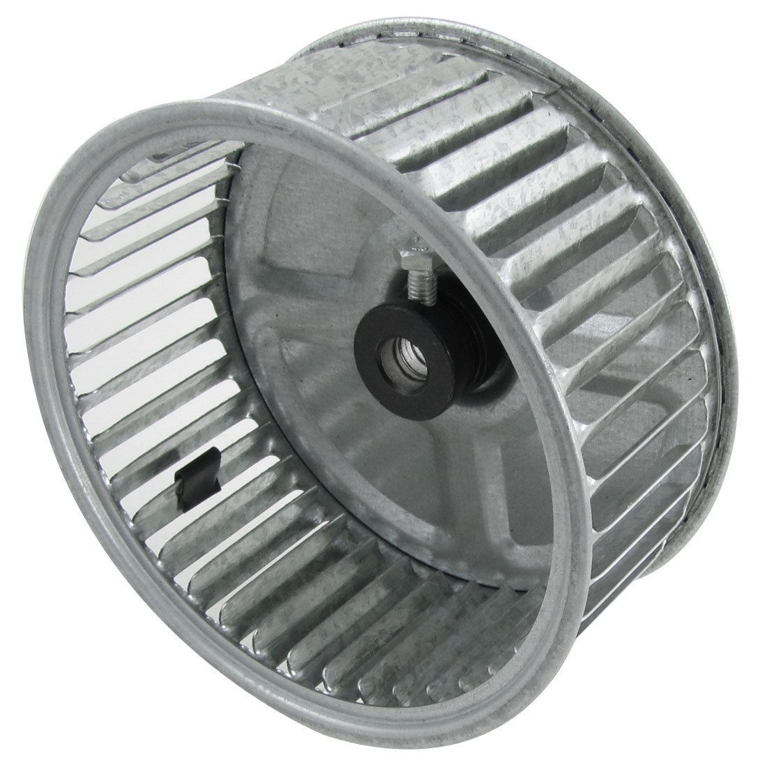 Silver Tone 5" Diameter Centrifugal Motor Fan Impeller 2.3" Height