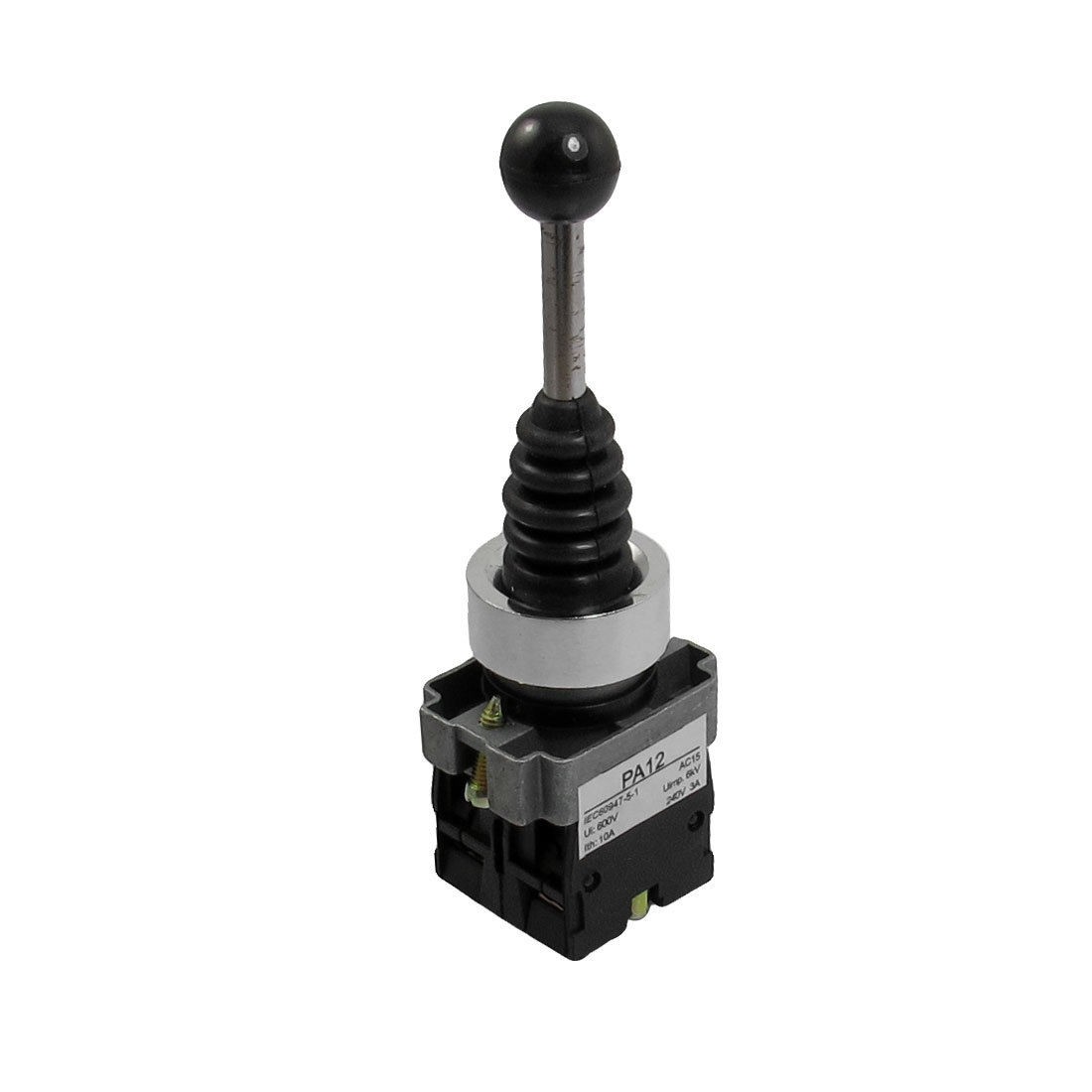 SPST 2 N.O. NO 2 Position Self-locking Type Monolever Joystick Switch