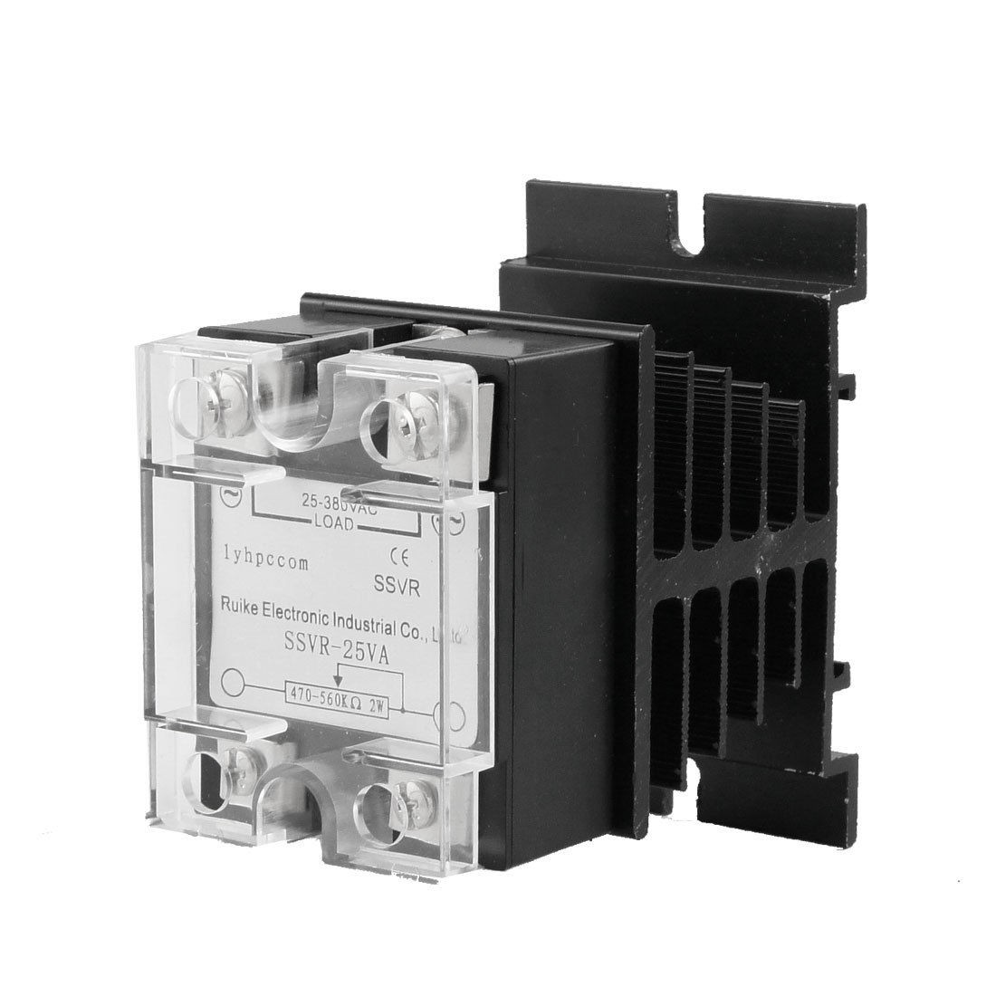 Solid State Relay Voltage Resistance Regulator 25A 25-380V AC + Heat Sink Hnoul