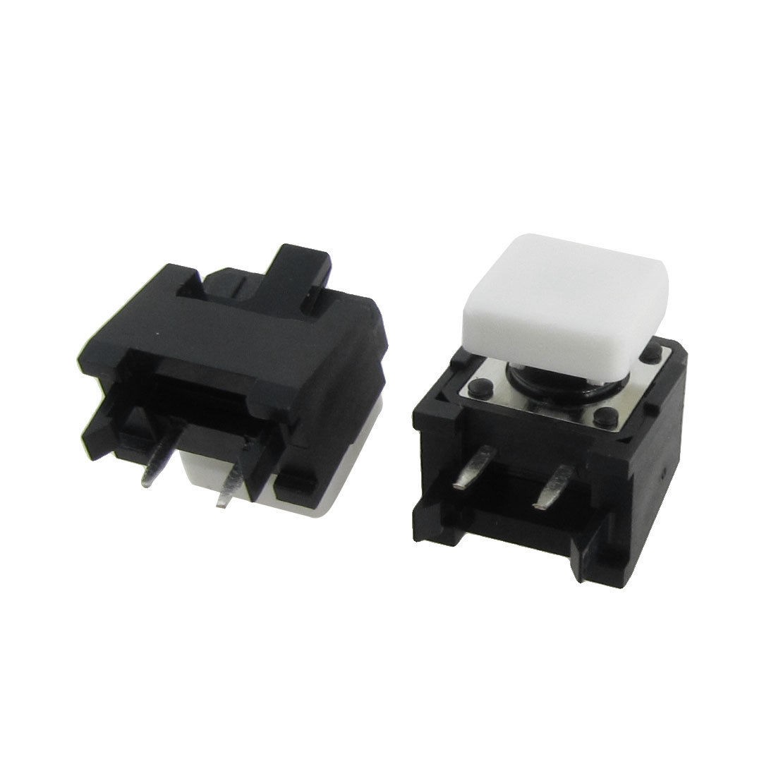 10 x Momentary Tact Tactile Push Button Switch Right Angle 2 Pin 12x12x9mm w Cap