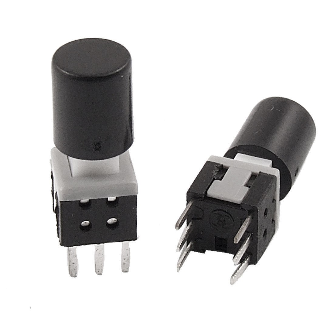 10 Pcs 5mm Round Buttong PCB Self Lock Tactile Tact Push Button Switch 5.8mm x 1