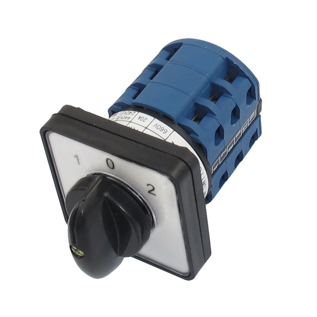 Ith 20A 1-0-2 On-Off-On Position 12 Terminals Rotary Cam Combination Switch