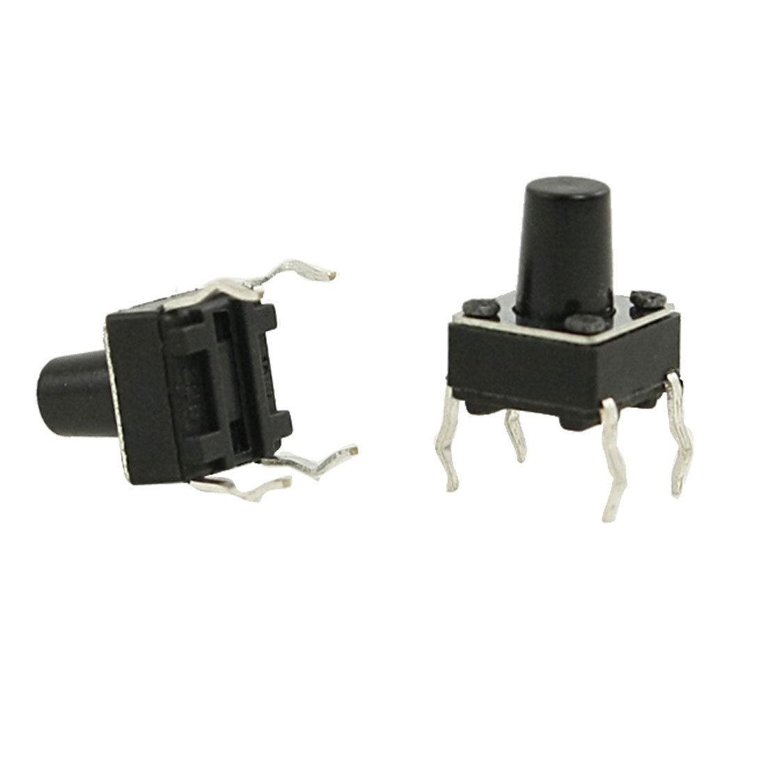 100pcs 6 x 6mm x 8mm Momentary Tactile Push Button Switch 4 Pin DIP Through Hole