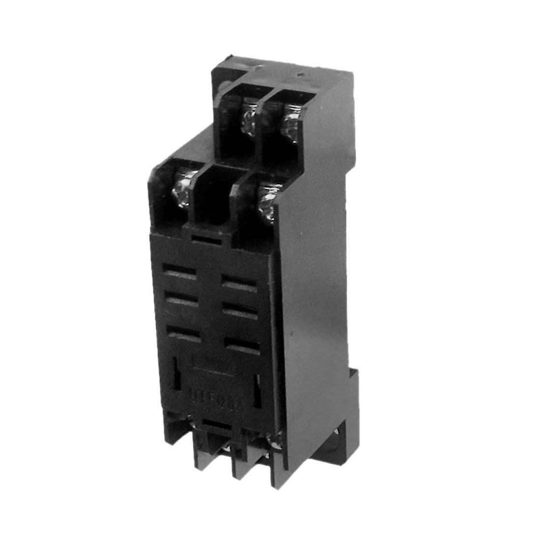 DTF-08A 10A 250VAC 8 Pin DIN Rail Mount Power Relay Socket Base for HH52P