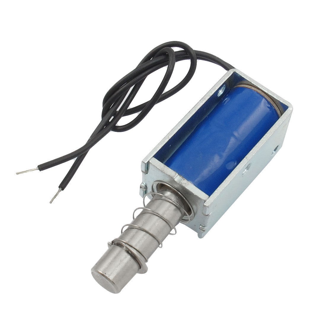 Spring DC 12V 0.57A 6mm Stroke 52GF Force Pull Type Solenoid Electromagnet