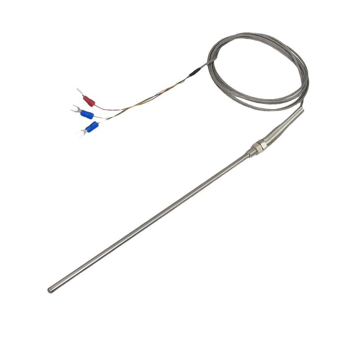 PT100 200mm x 5mm Temperature Controller Thermocouple Probe 2M