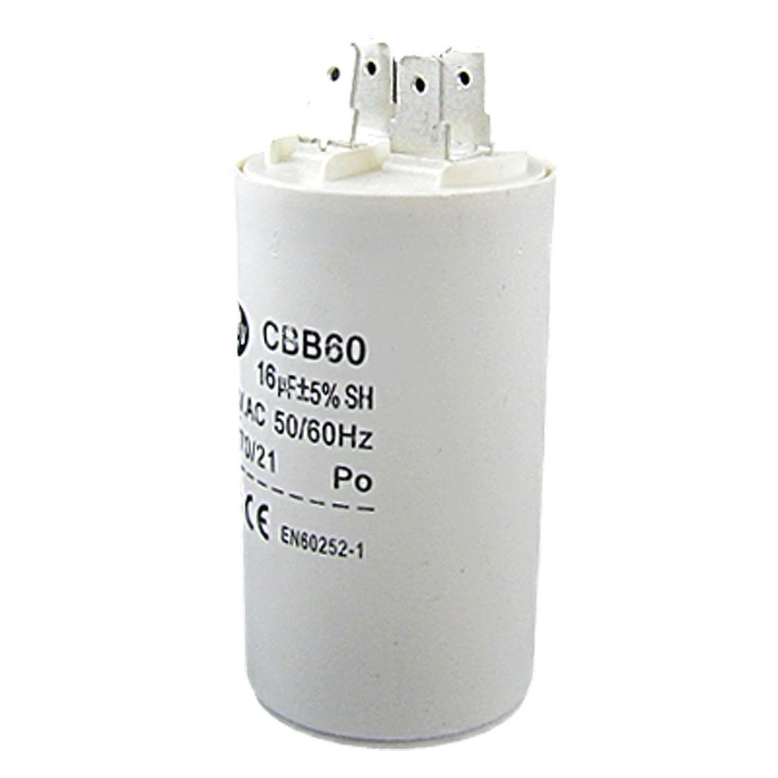 Washers 16uF 450VAC CBB60 Non Polar Motor Run Capacitor