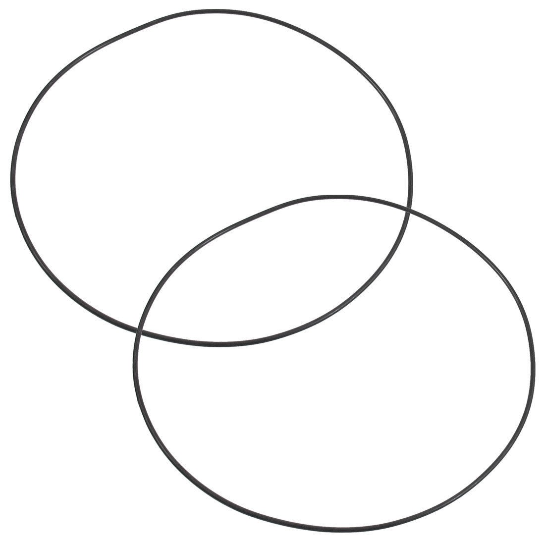 230mm x 3.1mm Black Rubber Flexible O Ring Seal Gasket