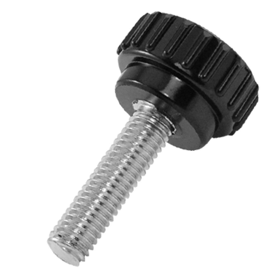 M6 Thread 20mm Length Blk Replacement Knurled Grip Knob