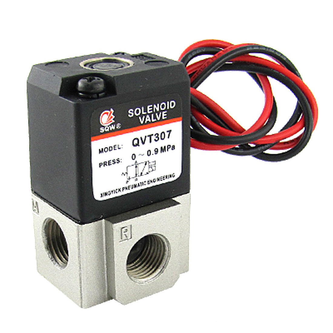DC 24V Three Way Two Position 1 4" NPT Solenoid Valve