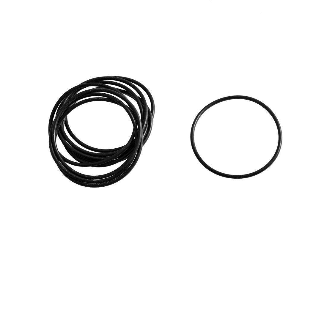10 Pcs Black Rubber Oil Seal O Ring Gasket Washers 40mm x 1.8mm