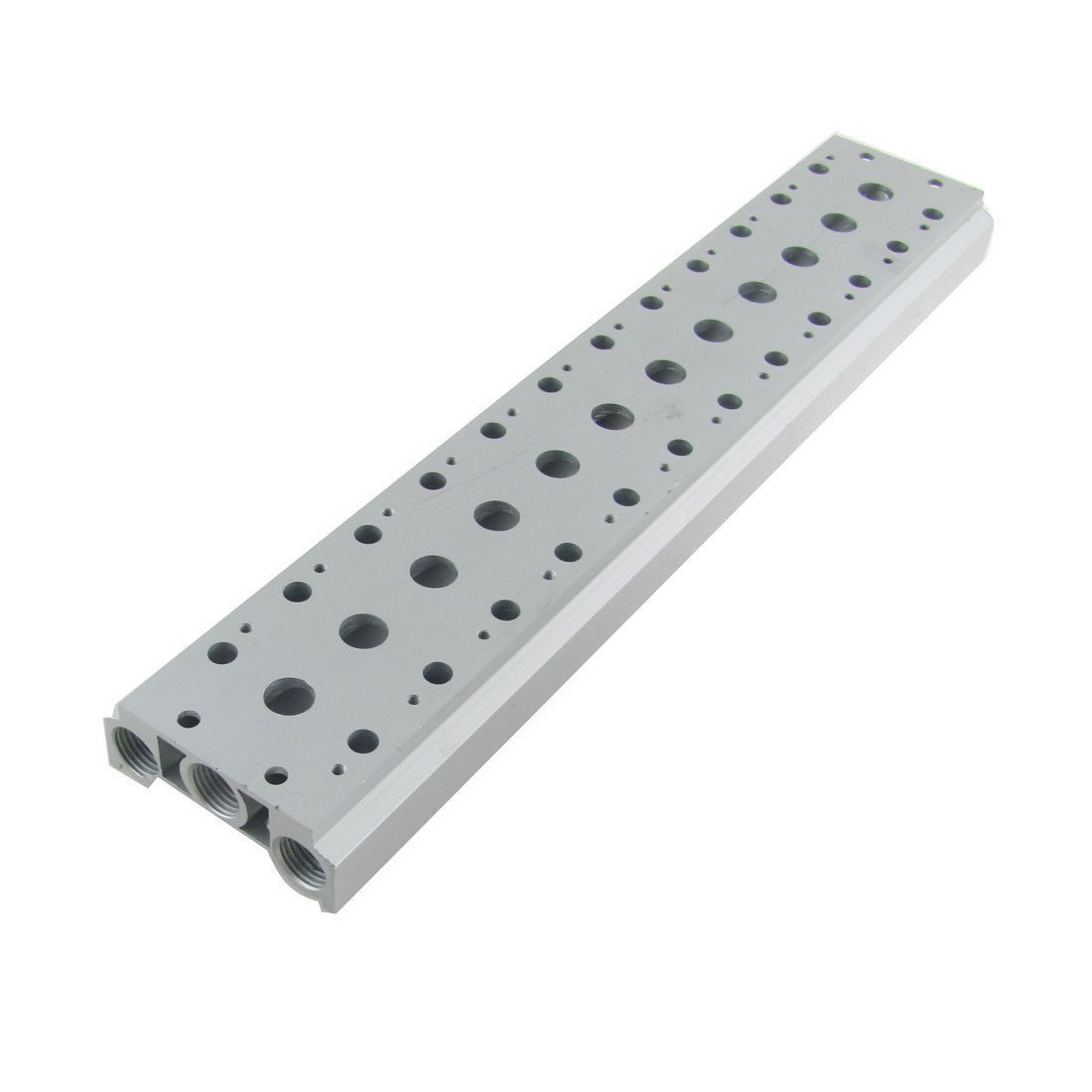 Aluminum 12 Row Stations Manifold Solenoid Air Pilot Valve Base