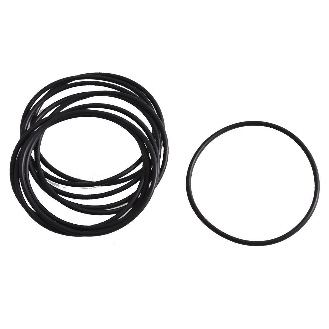 10 Pcs Black Rubber Oil Seal O Ring Gasket Washers 40mm x 37mm x 1.5mm