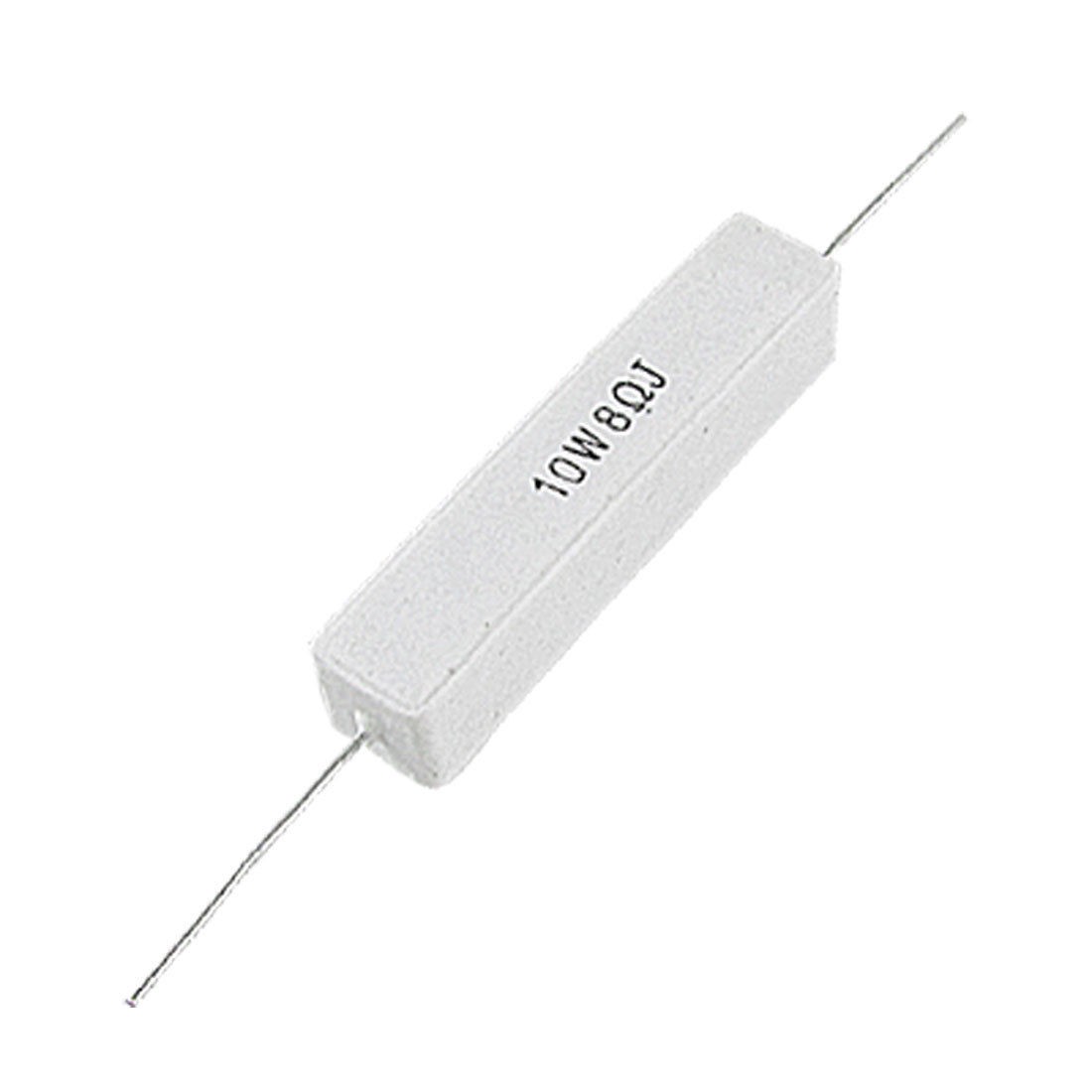 5pcs Axial Lead Wirewound Cement Resistor 8 Ohm 10W 5%