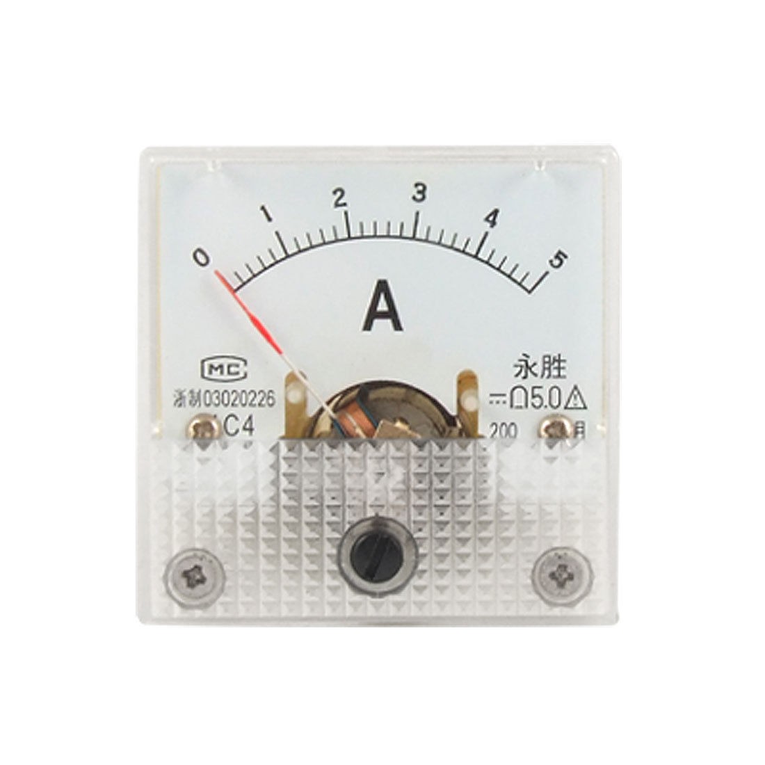 DC Current 0-5A Analog Panel Meter Ammeter Gauge 91C4
