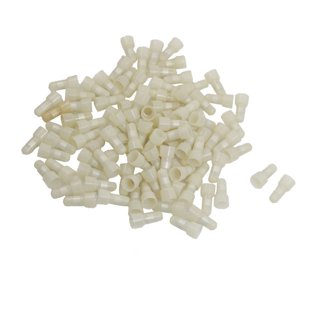 100 Pcs 6mm Tin-plated Tube Closed End Wire Connectors Crimp Caps