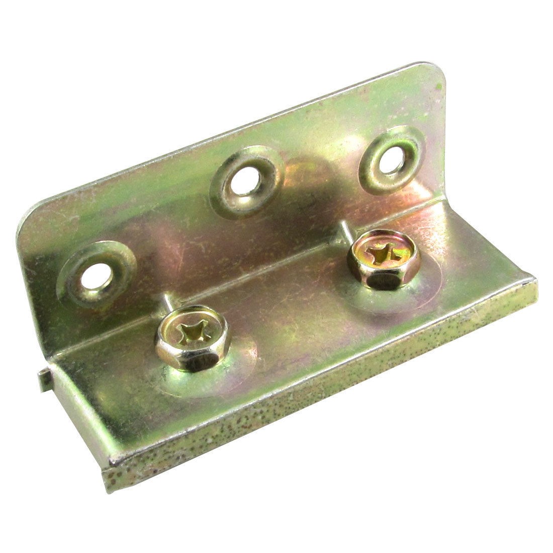 Brass Tone Metal Screw Mounted Furniture Bed Connector Connecting Fitting