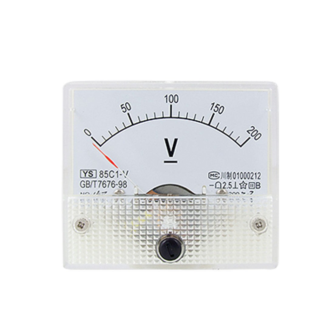 85C1 DC 0-200V Rectangle Analog Panel Volt Meter Gauge