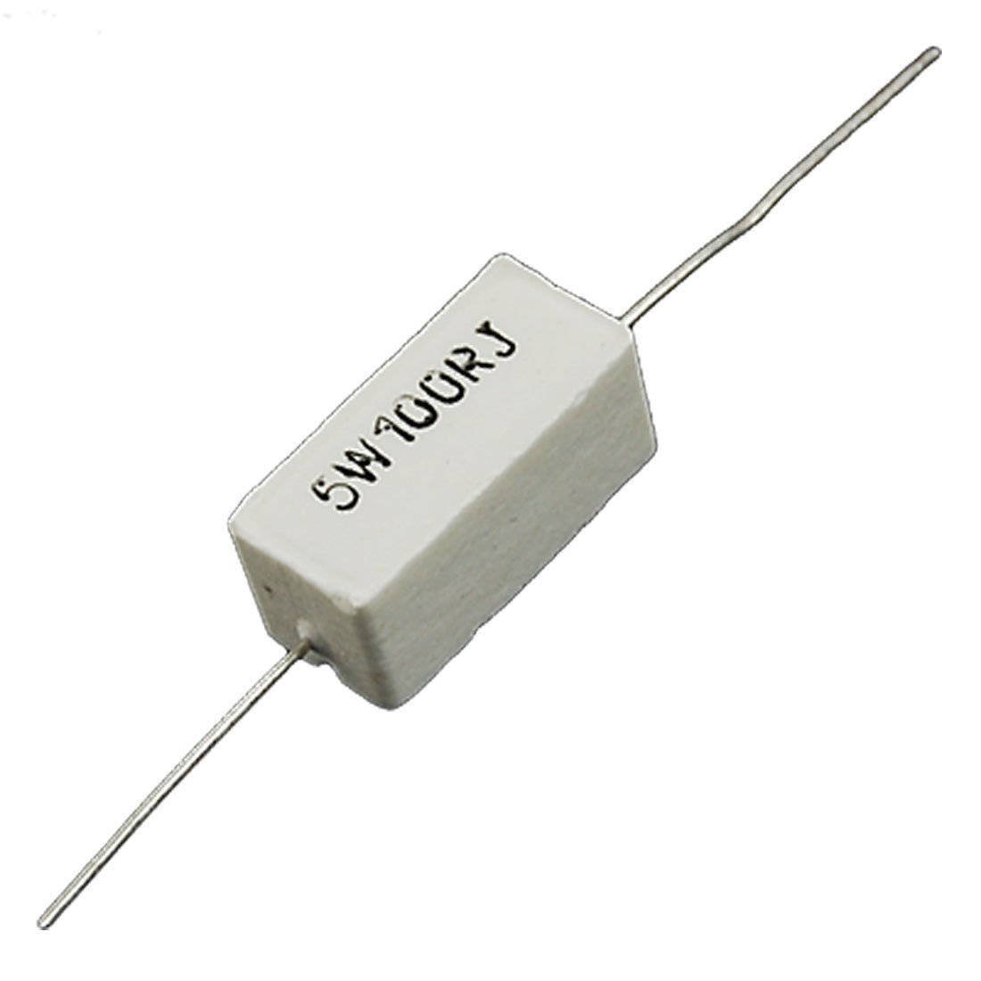 10 Pcs 5W 100 Ohm 5% Fixed Ceramic Cement Power Resistors