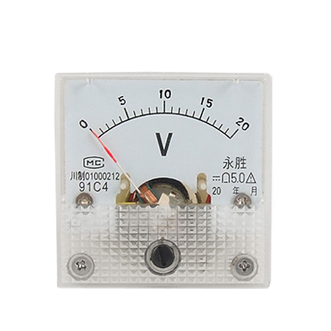 Mini Measure DC 0-20V Analog Volt Panel Meter Voltmeter