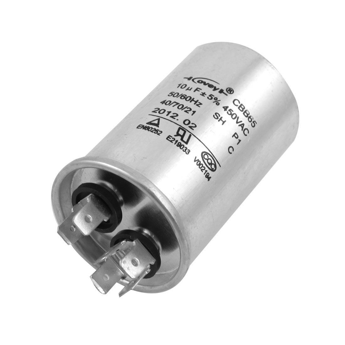 CBB65 450VAC 10uF Round Oil Filled Air Conditioning Motor Capacitor