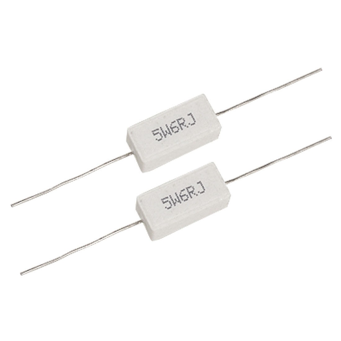 10x Axial Ceramic Cement Power Resistor 6 Ohm 5W 6R 5%