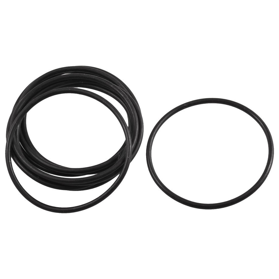 10 Pcs O Shaped Black Rubber Oil Sealing Gasket Washer 36.5mm x 1.8mm